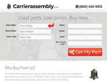 Tablet Screenshot of carrierassembly.com